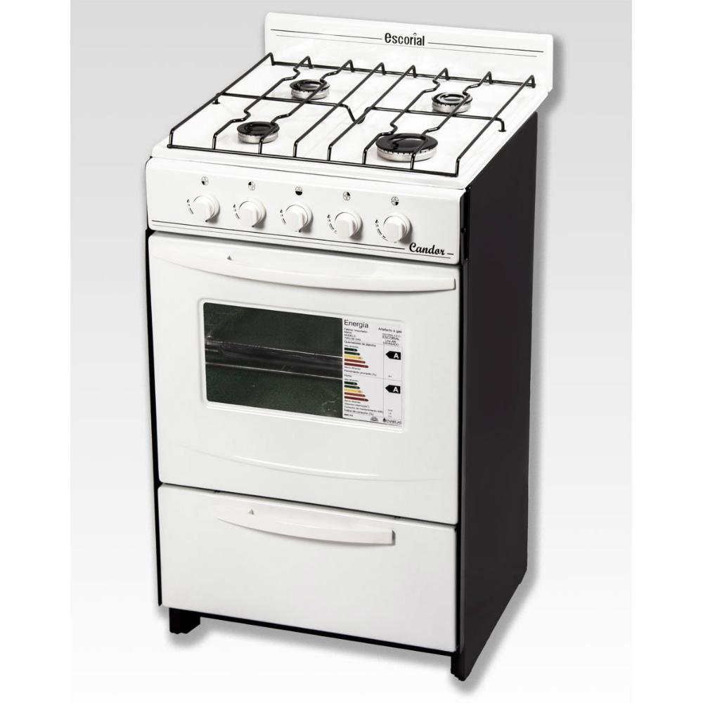 Cocina Escorial Candor Blanca Horno 4 Hornallas – Sanitarios Carupá